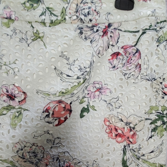 Ann Taylor skirt ❤ floral Spring eyelet - Picture 4 of 7